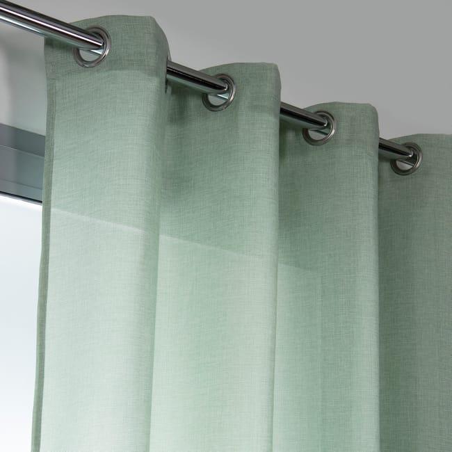 Κουρτίνα Παστέλ Πράσινη με Μεταλλικούς Κρίκους – Ιδανική για Φοιτητικούς Χώρους